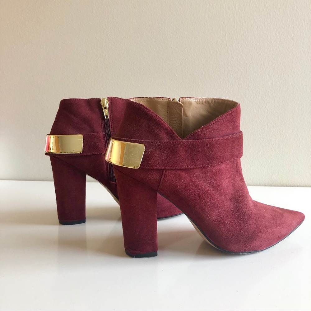 Suede Messeca Heel Booties